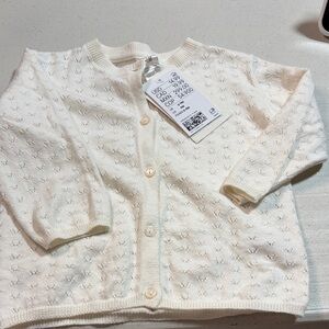 H&M Ivory Baby Knit Cardigan